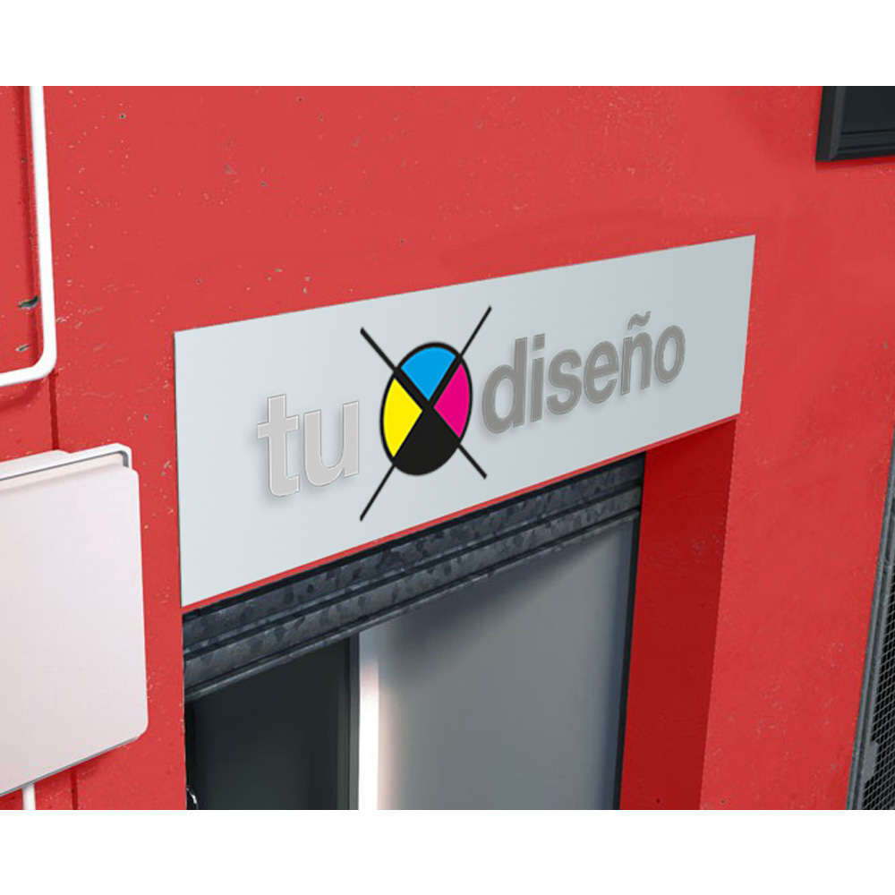 Rótulo sin iluminación