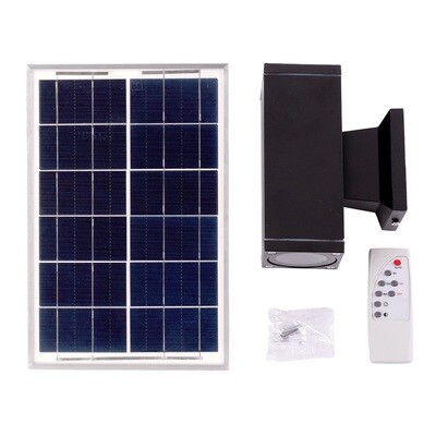 Aplique LED Solar-Control Remoto- Dimable- Panel: 6V 15W