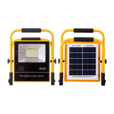 Proyector LED Solar 30W 6500K SIN CABLES