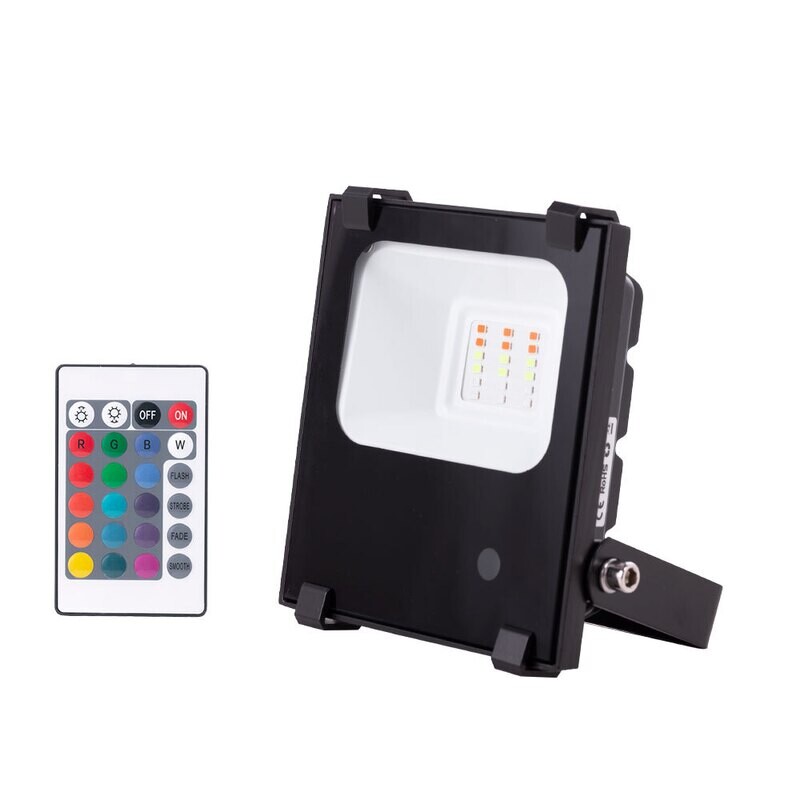 Foco Proyector LED 10W IP65 Mando a Distancia RGB 30.000H
