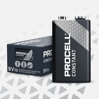 Pilas Procell Alcalina Constant Power 9V (Pack 10 uD.)