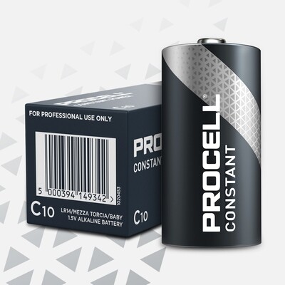 Pilas Procell Alcalina Constant Power C (LR14) 1,5V (Caja 10 unidades)