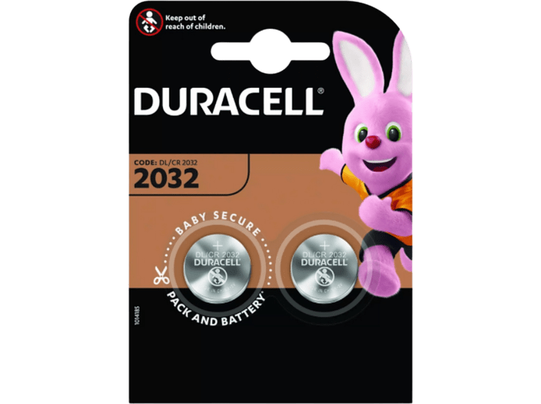 Pila Botón Duracell CR2032 (Pack 2 Unidades)