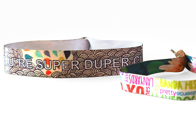Pulseras en sublimadas en cinta 320x20 mm