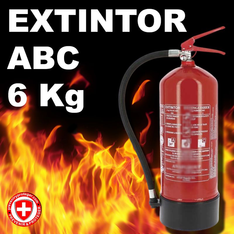 EXTINTOR POLVO ABC 6 KG