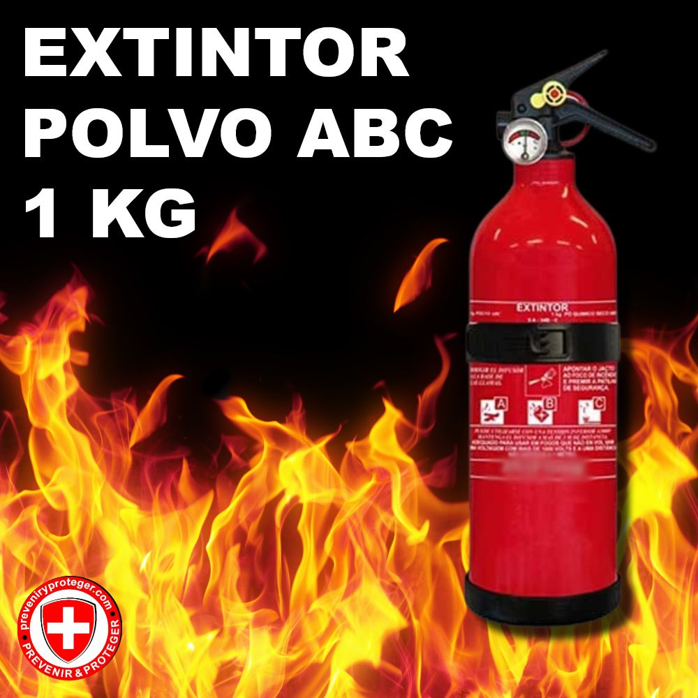 EXTINTOR POLVO ABC - 1 KG