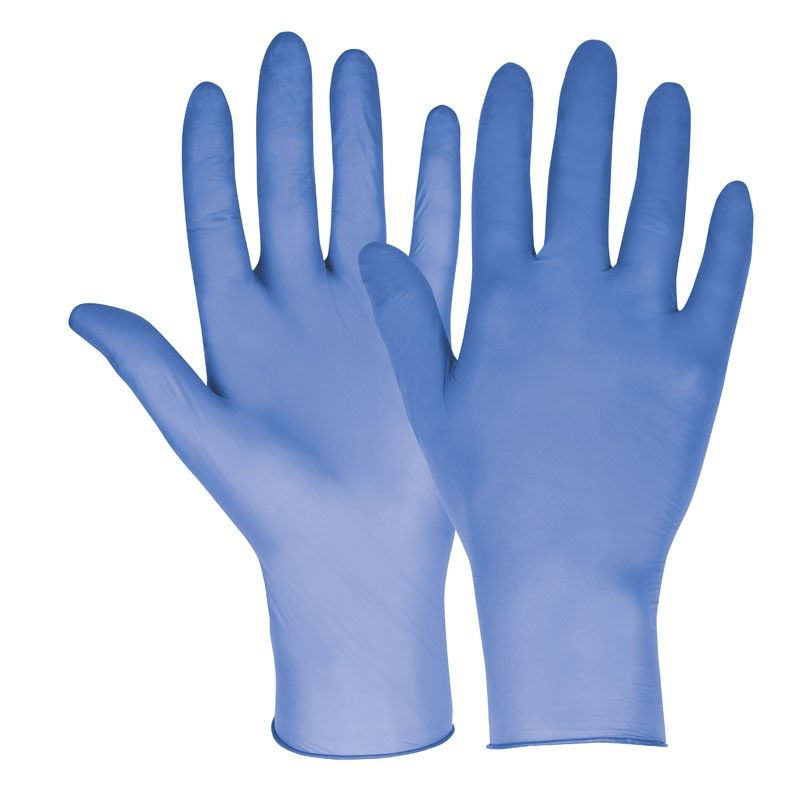Guante desechable de nitrilo azul 3,5 g