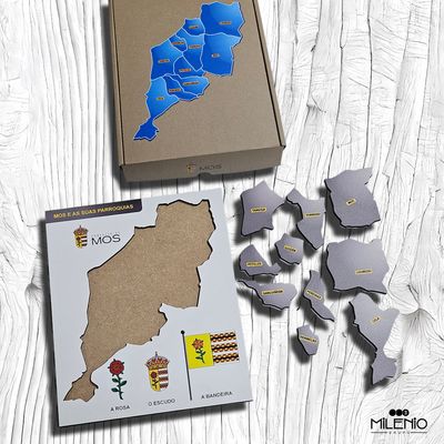 Puzle interactivo mapa  10 parroquias  Mos