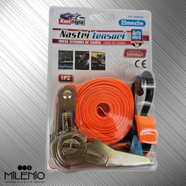 Eslinga Tensora de Carga 25mmx5m Naranja