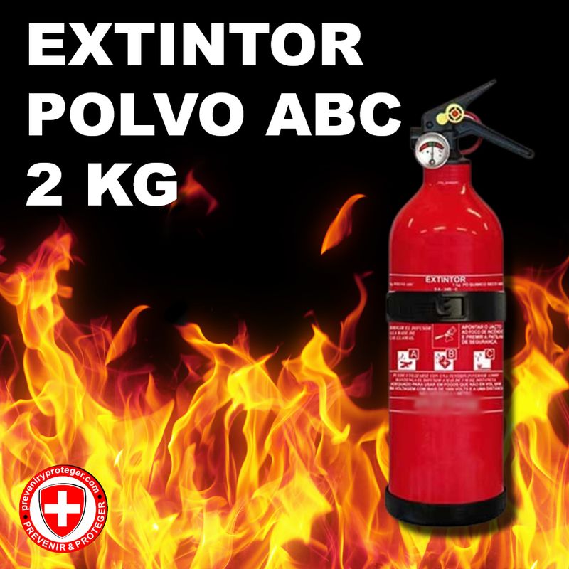 EXTINTOR POLVO ABC - 2 KG