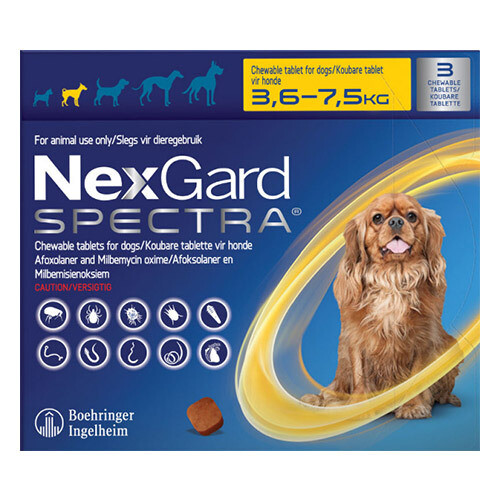 Nexgard Spectra Small (3.6-7.5kg) 1s