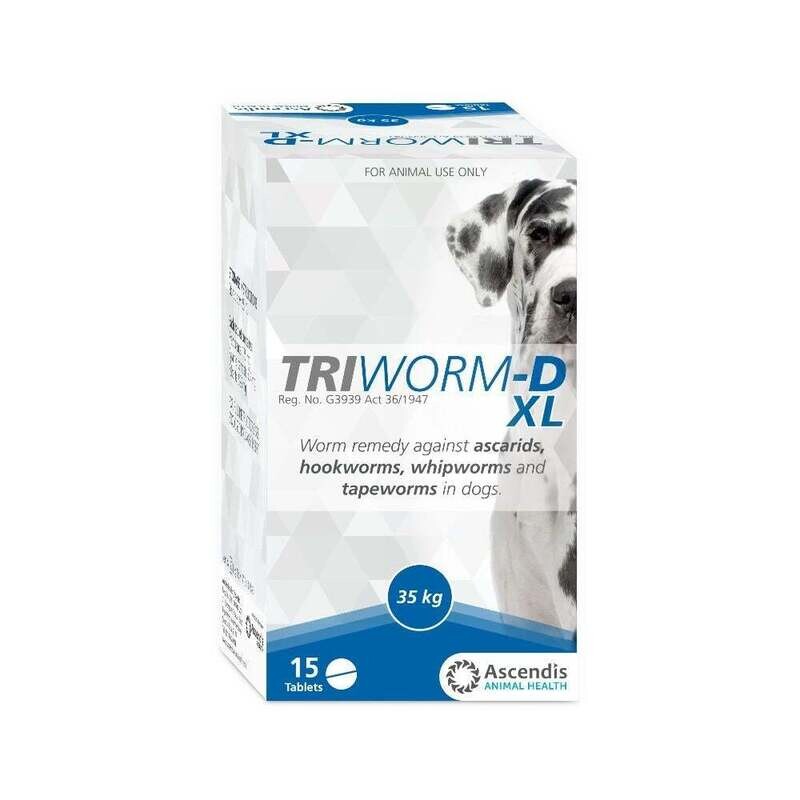 Triworm-D XL 15s (1tab = 20-35kg)