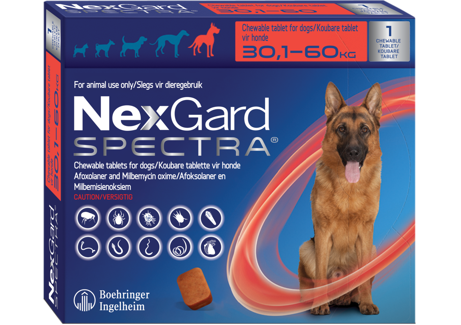 Nexgard Spectra X-Large (30.1-60kg) 1s