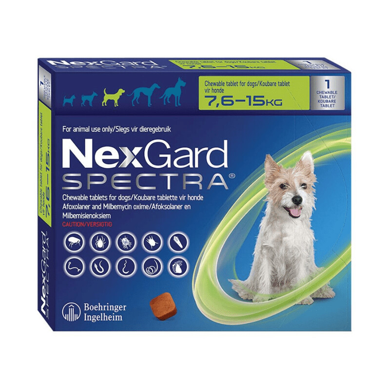 Nexgard Spectra Medium (7.6-15kg) 1s
