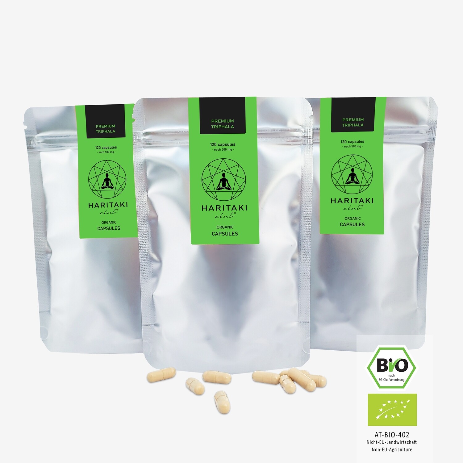 Organic Triphala capsules (360 pcs)