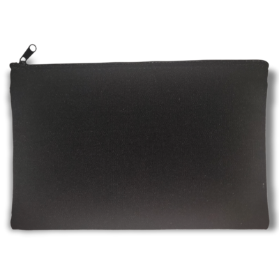 Design Your Own Blank Canvas Zip Bag - Black 21 x 13 cm Approx. A5