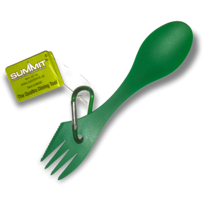 Green Quattro Cutlery All-In-1 Knife, Fork & Spoon! Summit Brand