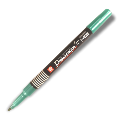 Green Sakura of Japan Permapaque 1mm Tip Mettallic Permanent Marker Pen