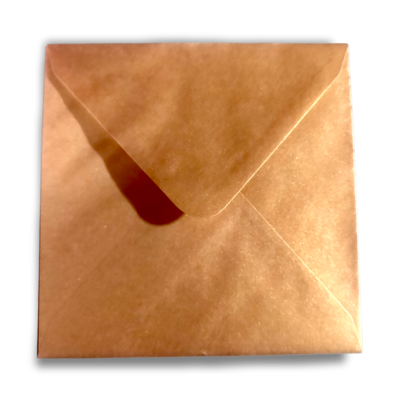 5x Gold Square Envelopes 170 x 170mm
