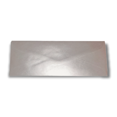 5x Long Silver Envelopes 190 x 70mm