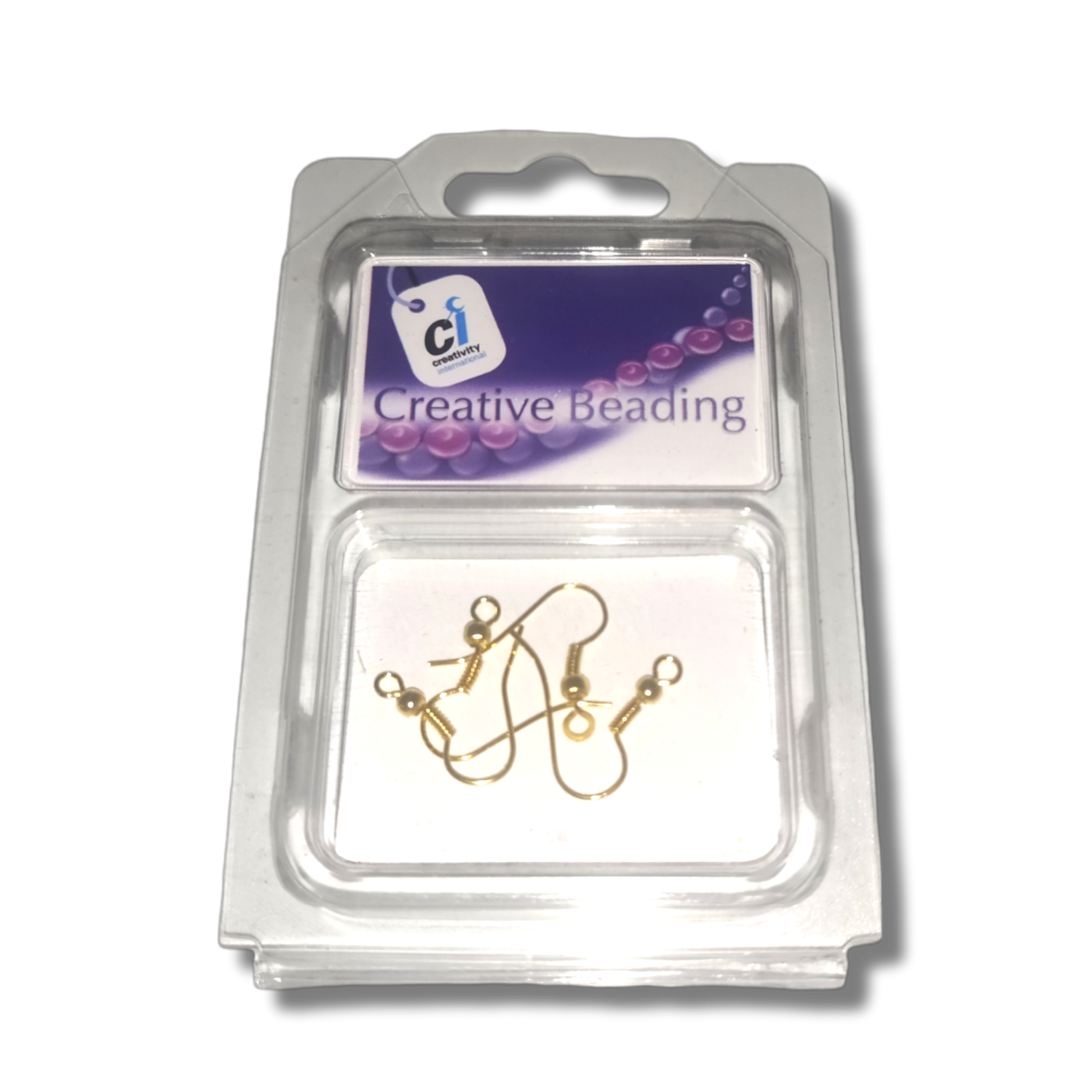 Pack of Gold Coloured Ear Wire Fish Hooks (2 Pairs)