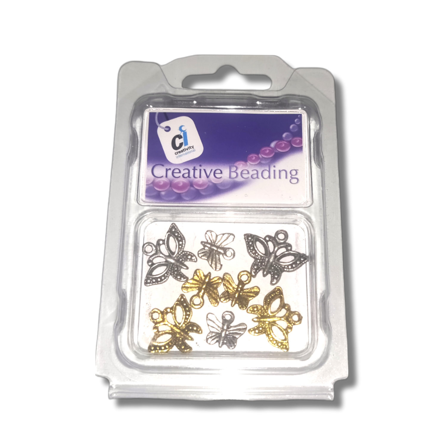 Pack of Silver & Gold Butterfly Charms