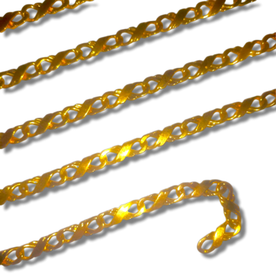 50cm Figure 8 Chain Gold Coloured (6x2mm)