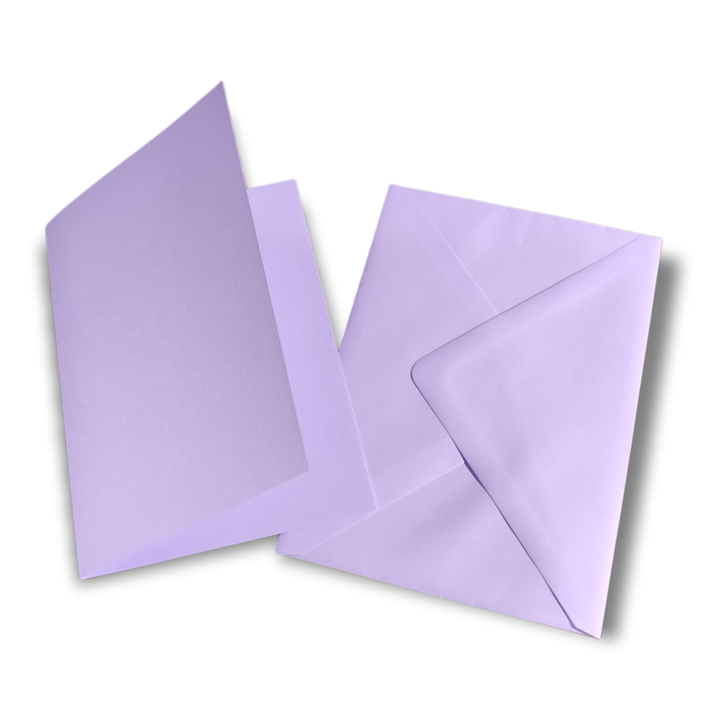 5x C6 Purple Pastel Cards & Envelopes