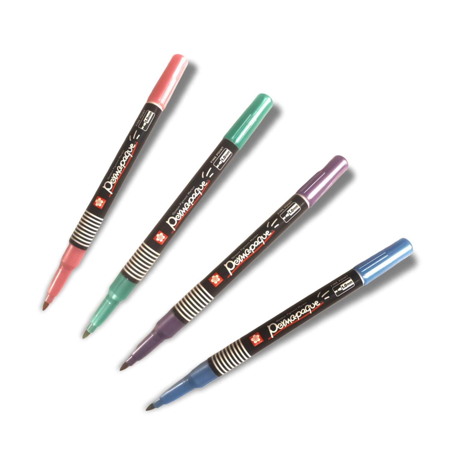 4-Pack Sakura of Japan Permapaque 1mm Tip Metallic Permanent Marker Pens