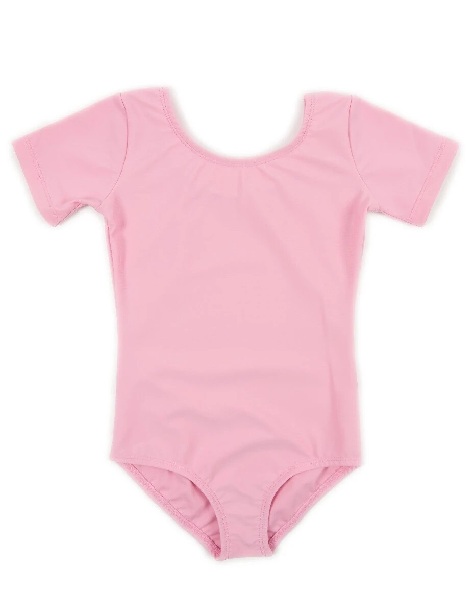 Clearance Children's Bubblegum Pink Short Sleeve Leotard *Final Sale Clearance Children's Bubblegum Pink Short Sleeve Leotard *Final Sale