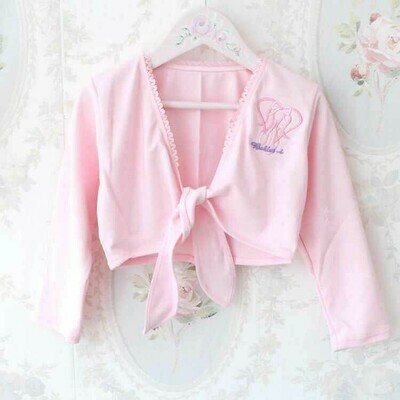 Clearance Children's Pink Tie Shrug *Final Sale Clearance Children's Pink Tie Shrug *Final Sale