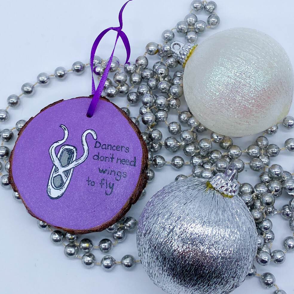 Handmade Ballet Slipper Ornament Handmade Ballet Slipper Ornament