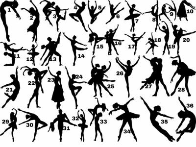 Custom Ballet Decal (Figure and Name)