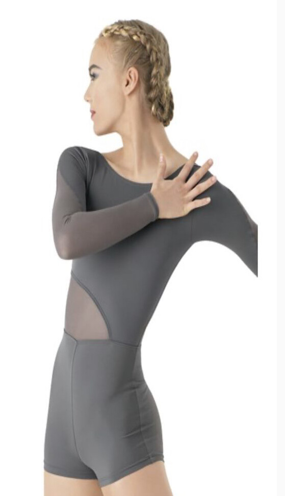 Balera - Contemporary Biketard  - Grey