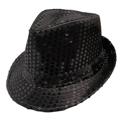 Sequin Fedoras - with Coloured Band