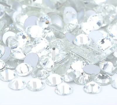 Glue-On Rhinestones (AB or Clear) - By The Gross