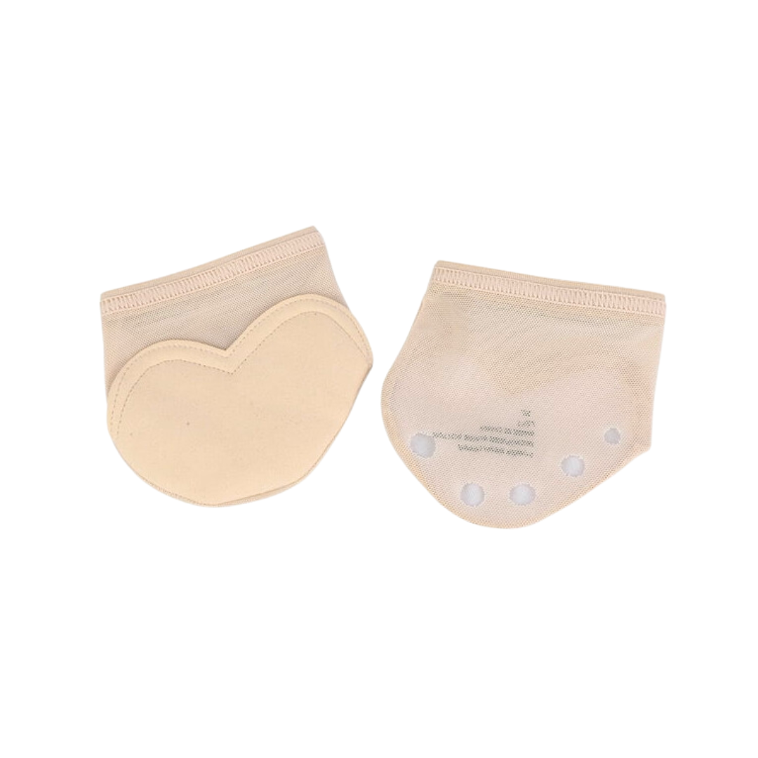 Mesh 5-Hole Half Sole Dance Pads, Size: Small (35-37)