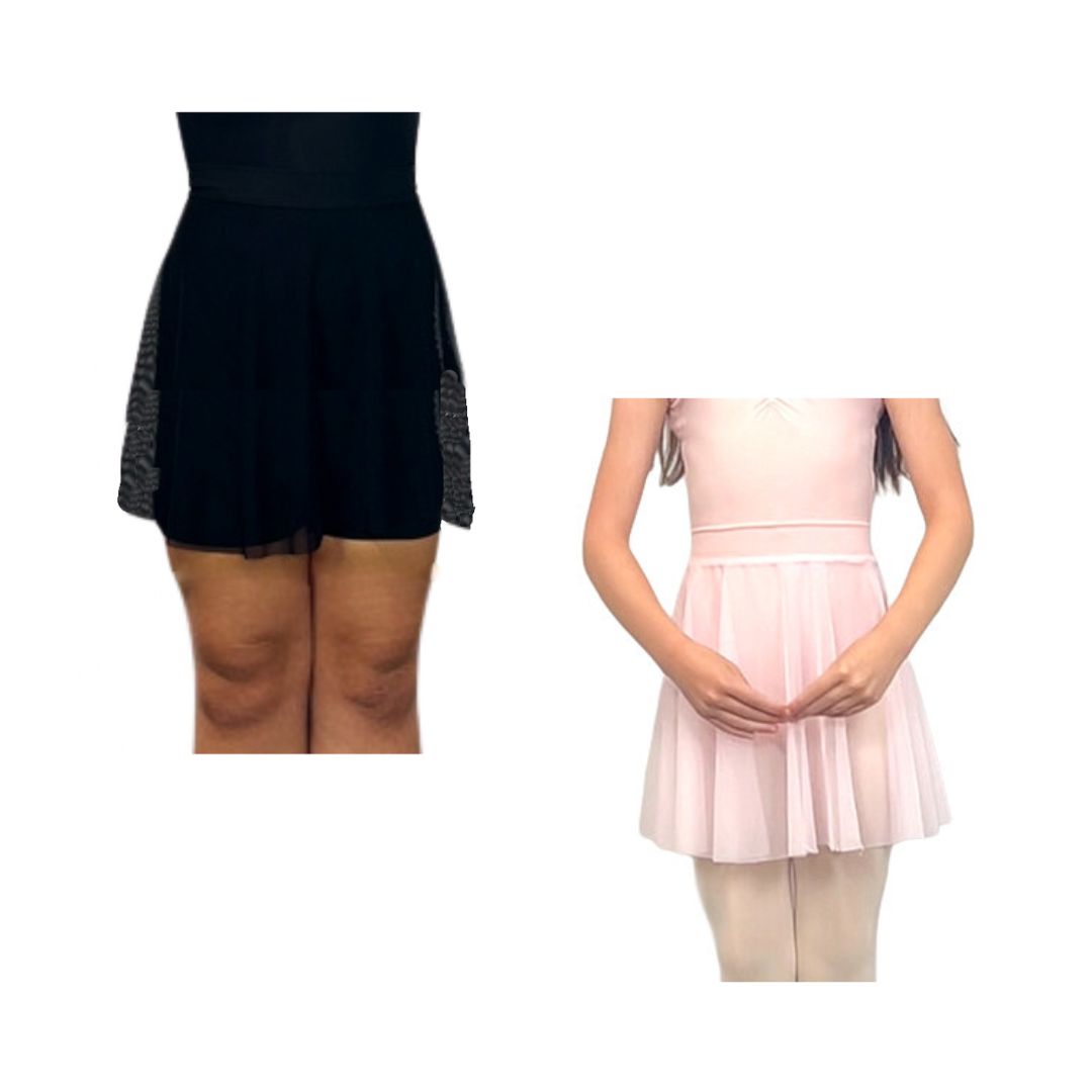 NE Pull-On Mesh Skirt
