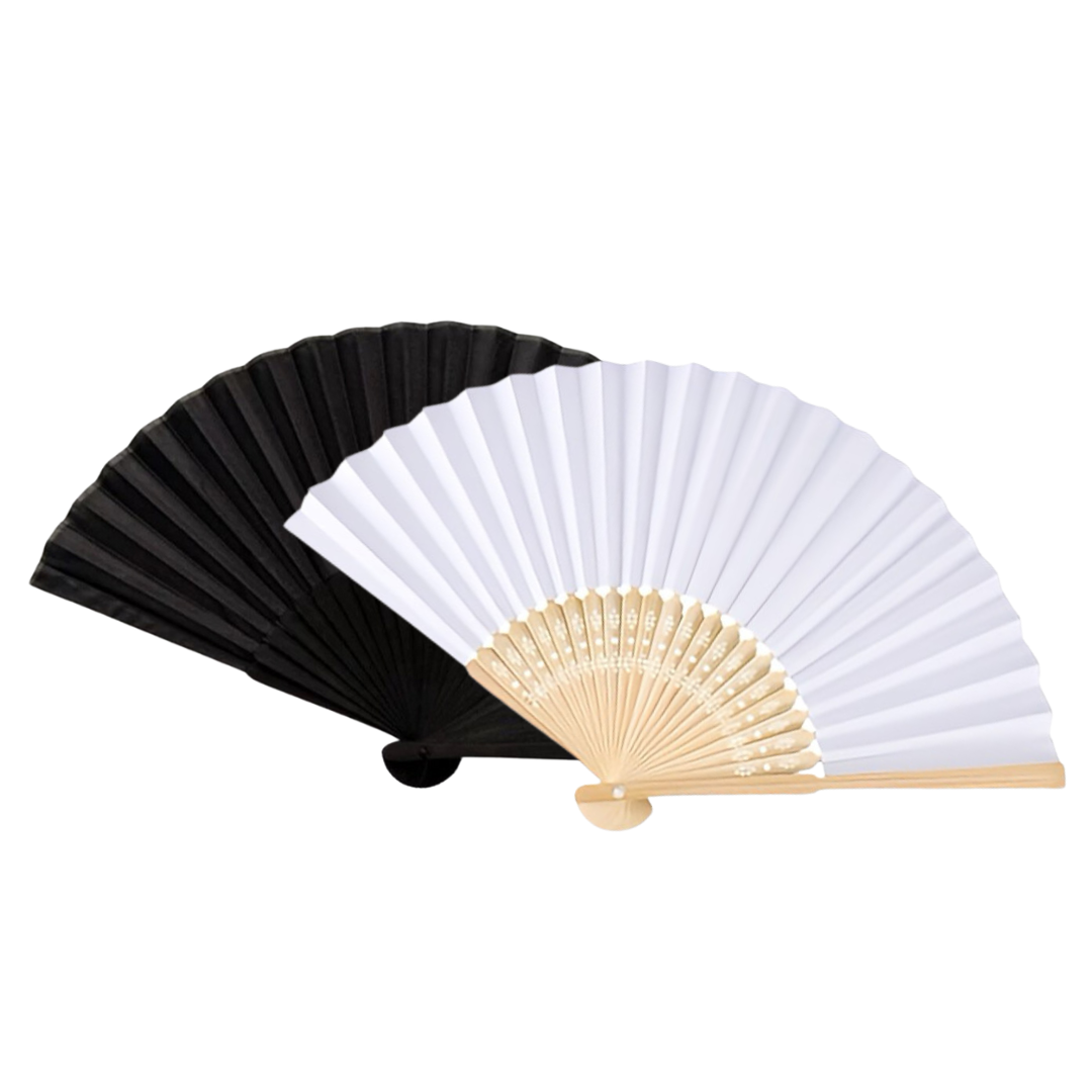 2-Pack Bamboo Hand Fans