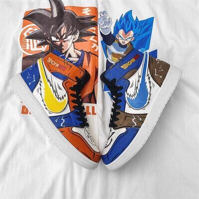 Anime Shoes Streetwear Sneakers version DragonBall GOKU &amp; Vegeta