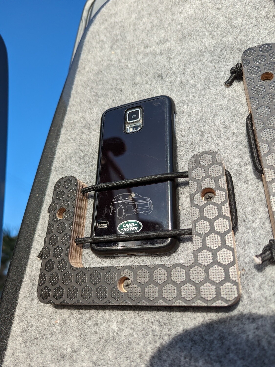 Heavy-Duty Phone Holder for Campervan &amp; Overland – Birch Plywood