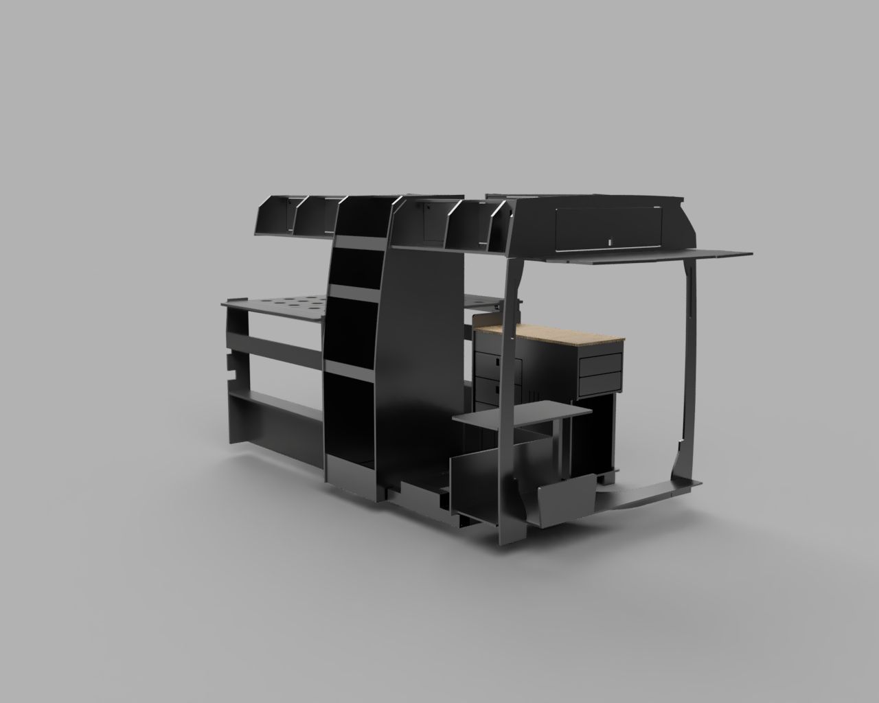 VW Crafter 2 Berth Furniture Kit Option 1 – MWB 2017+ with Dinette