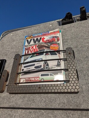 Heavy Duty Magazine Holder for Campervan &amp; Overland vehicles – Birch Plywood