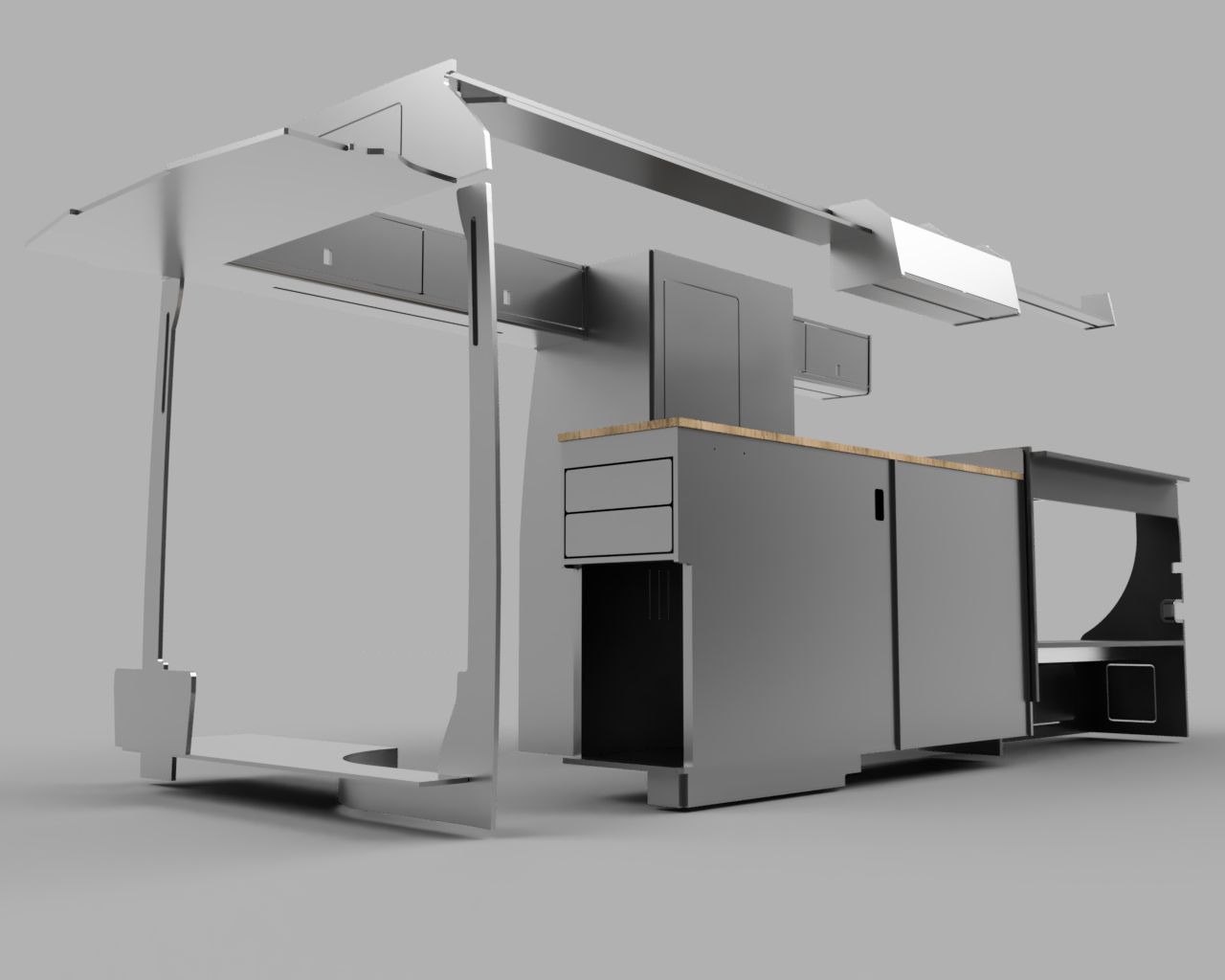 Complete 4 Berth Van Furniture Kit – VW Crafter/MAN LWB 2017+