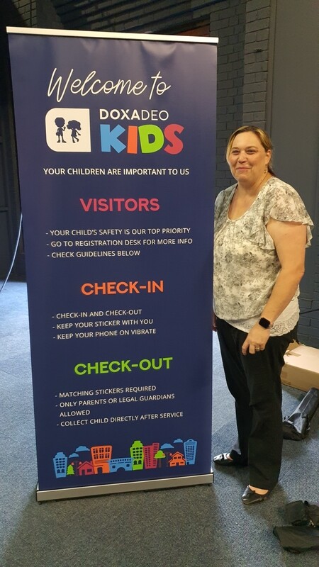 KIDS Double Sided Registration Banner