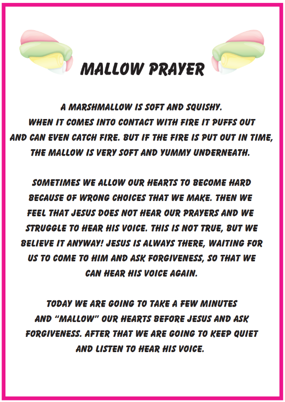 Mallow Prayer Activity