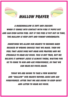 Mallow Prayer Activity