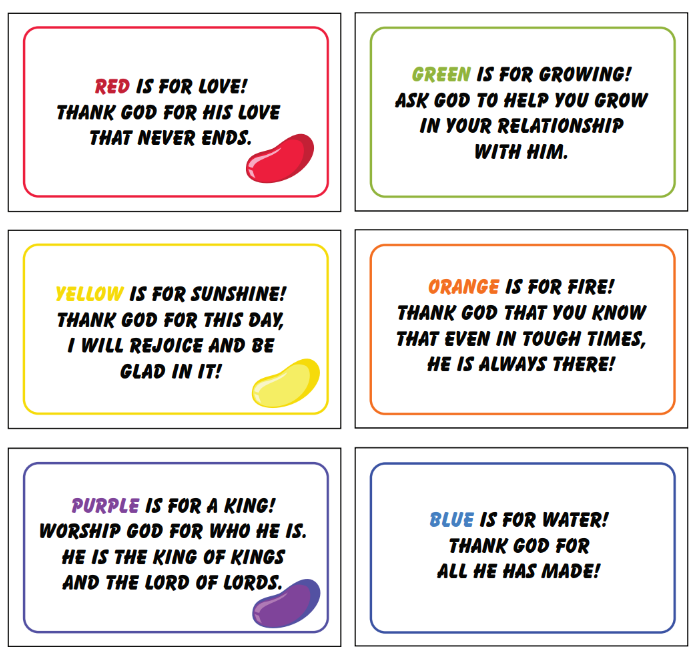 Jellybean Prayer Activities