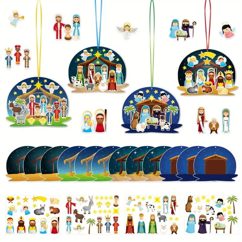 DIY Nativity Scene Ornaments