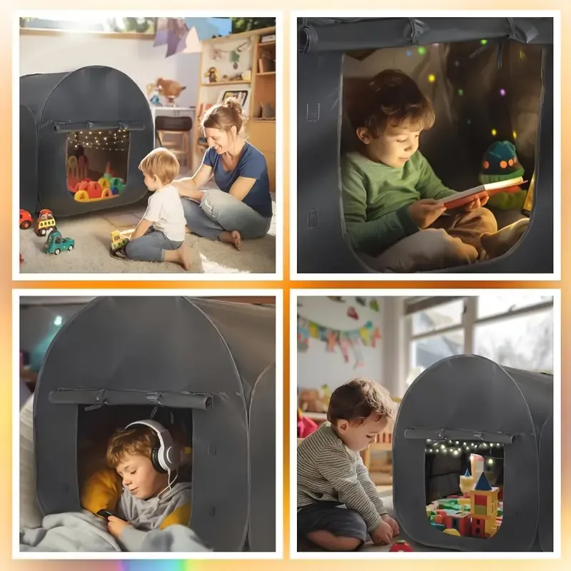 ​Calming Oasis Tent: Portable Blackout Pop-Up Sensory Room